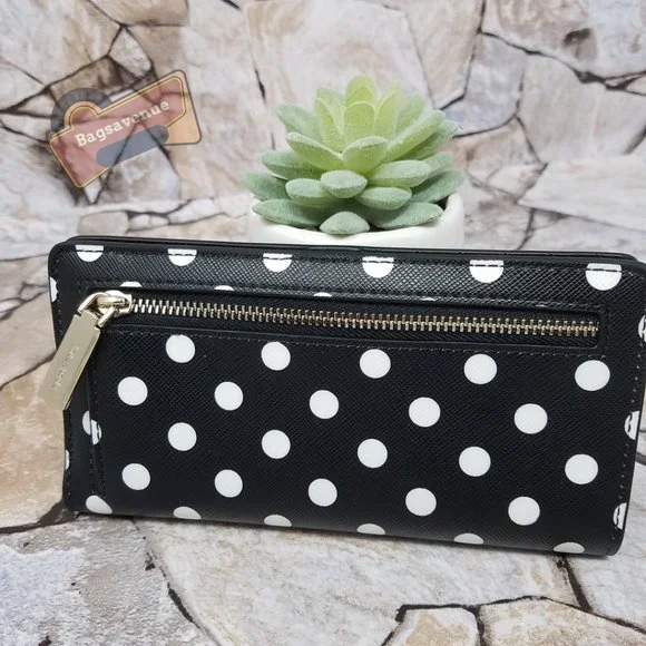Minnie Mouse Black Backpack Polka Dot Large Bifold Wallet  display picture 1